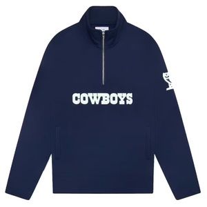 OVO x NFL Dallas Cowboys 1/4 Zip Mock Neck